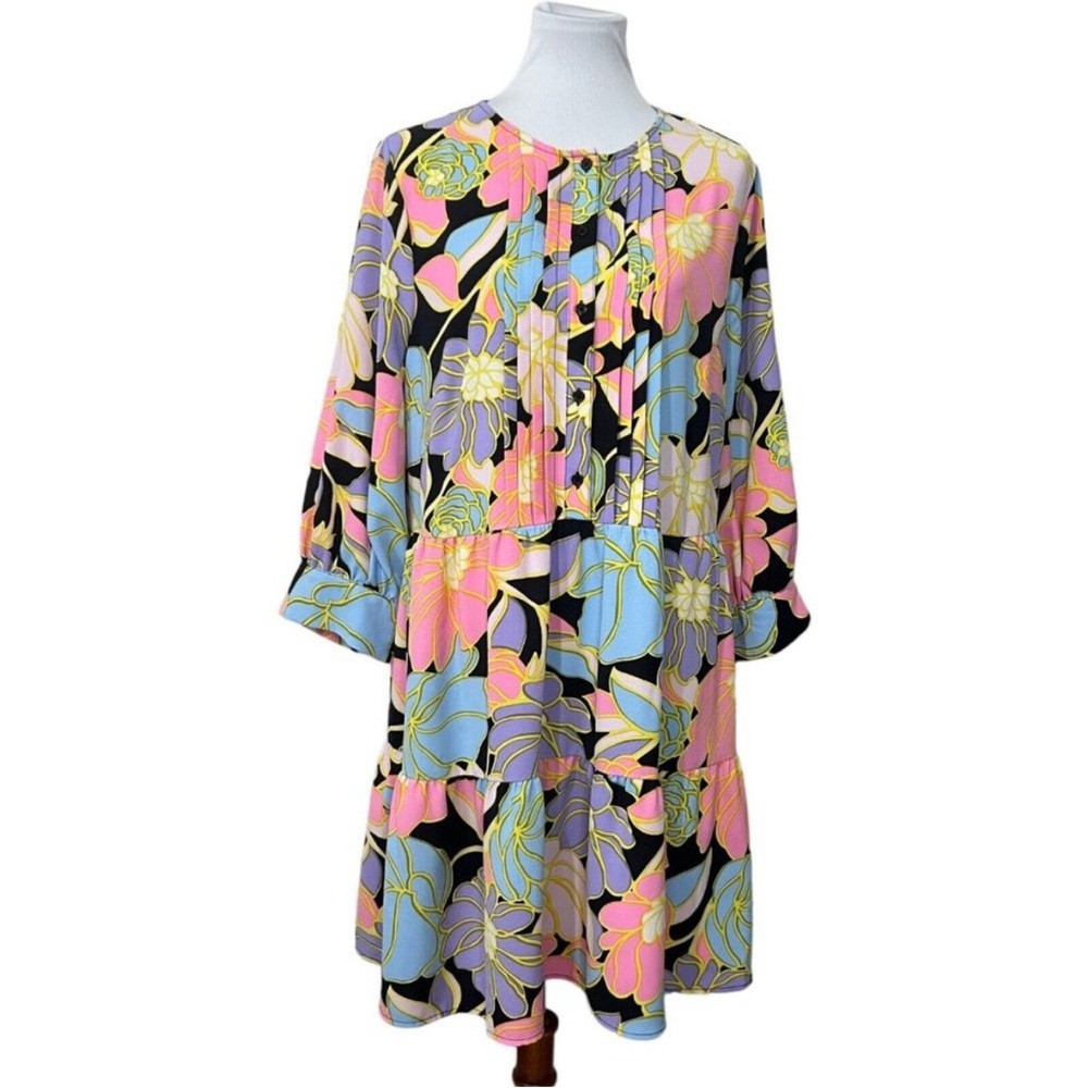 Cute floral knee length dress
